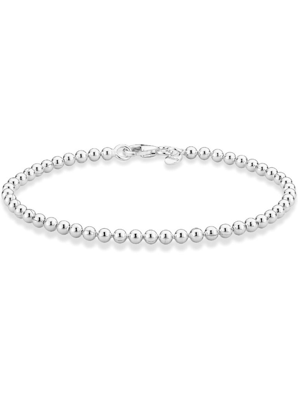 Handmade 3mm Bead Ball Chain Bracelet for Women | Italian Jewelry Gift